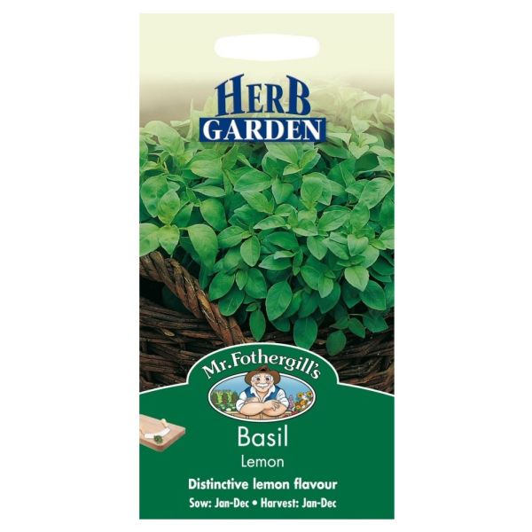 Mr Fothergill's Lemon Basil Herb Seeds