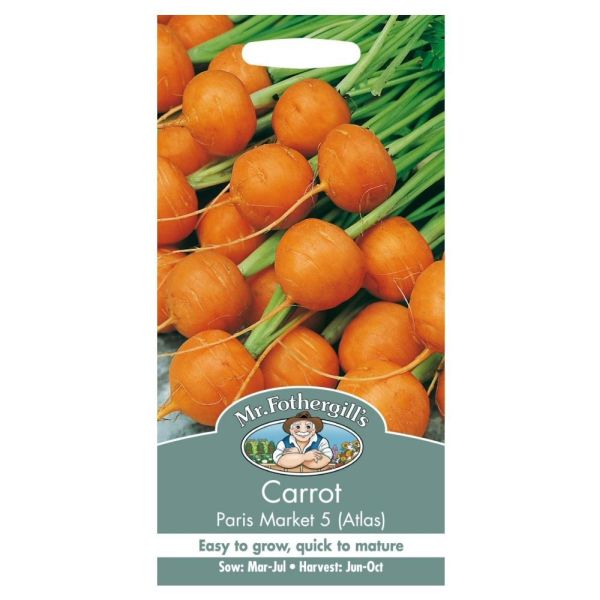 Mr Fothergill's Carrot 'Paris Market 5 Atlas' Seeds