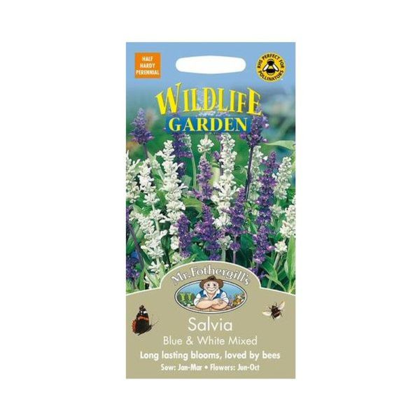 Mr Fothergill's Blue & White Mixed Salvia Seeds