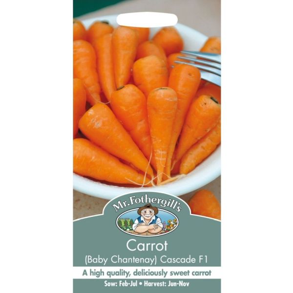 Mr Fothergill's Carrot 'Cascade F1 (Baby Chantenay)' Seeds