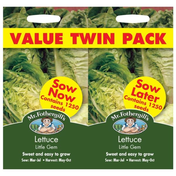 Mr Fothergill's Lettuce Little Gem Bumper Seed Pack