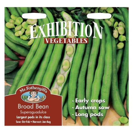 Mr Fothergill's Broad Bean Superaguadulce Seeds