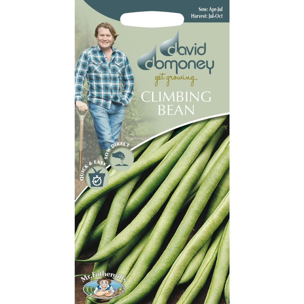 David Domoney Climbing Bean 'Cobra' Seeds