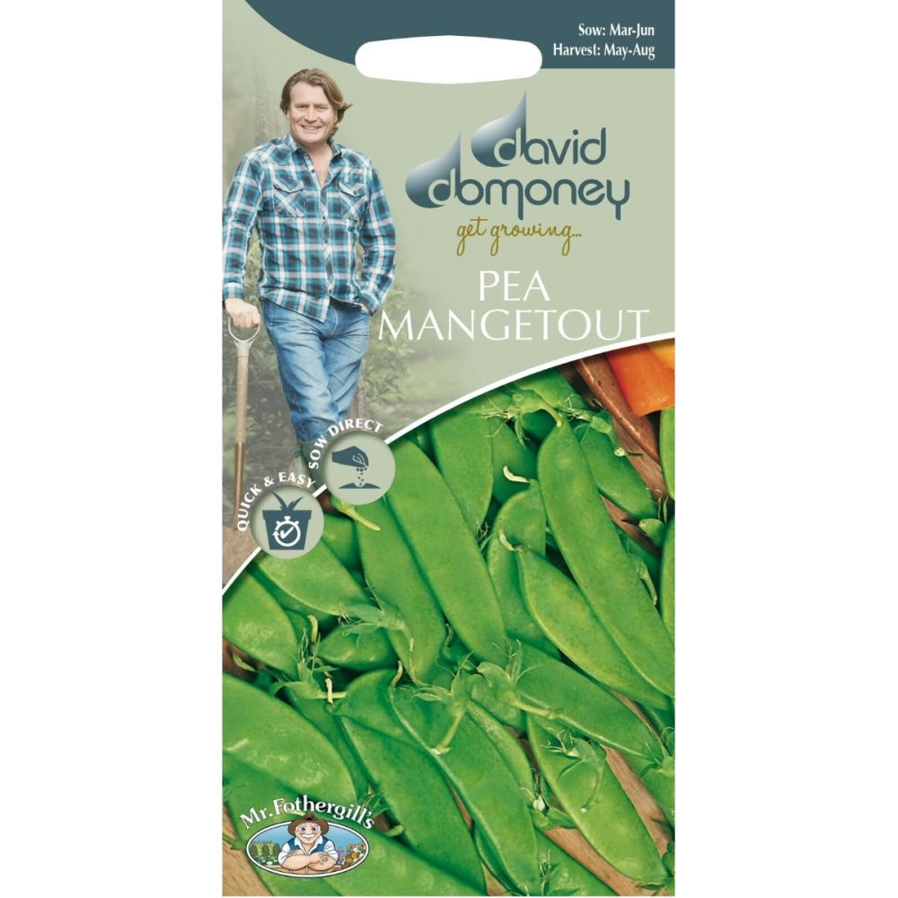 David Domoney Pea Mangetout 'Norli' Seeds