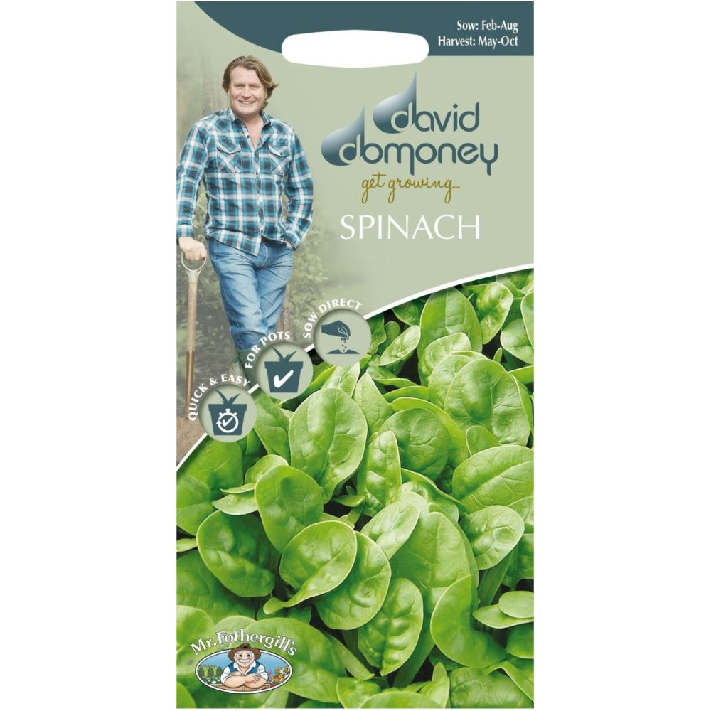 David Domoney Spinach 'Emilia F1' Seeds
