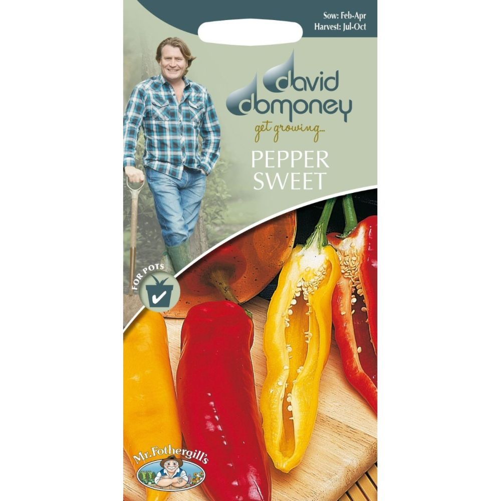 David Domoney Pepper Sweet 'Corno di Torro Mixed' Seeds