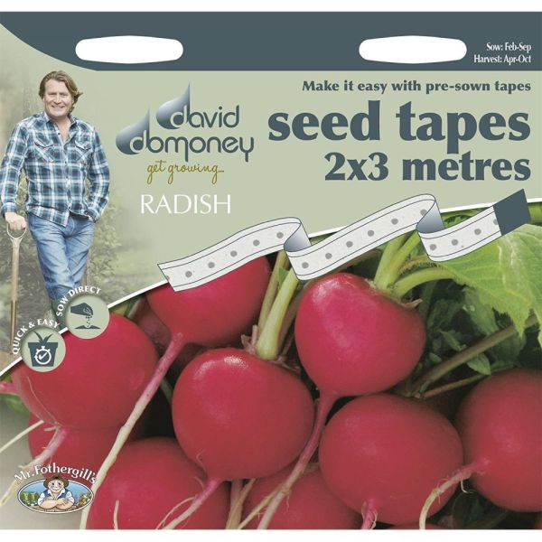 David Domoney Radish 'Cherry Belle' Seed Tape