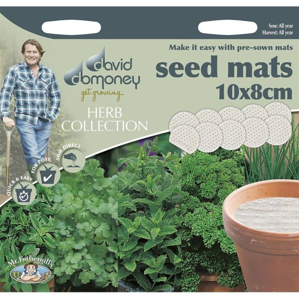 David Domoney Herb Collection Seed Mats