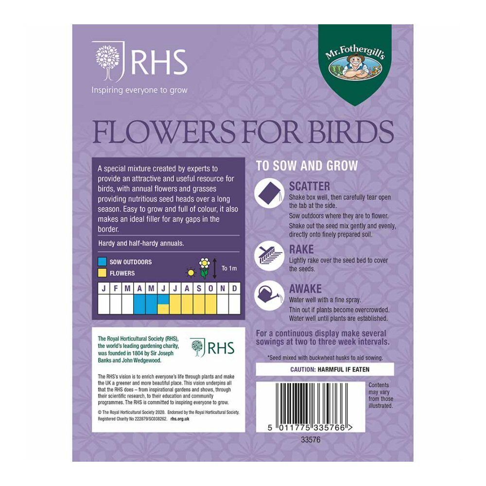 RHS Flowers for Birds Seed Mix