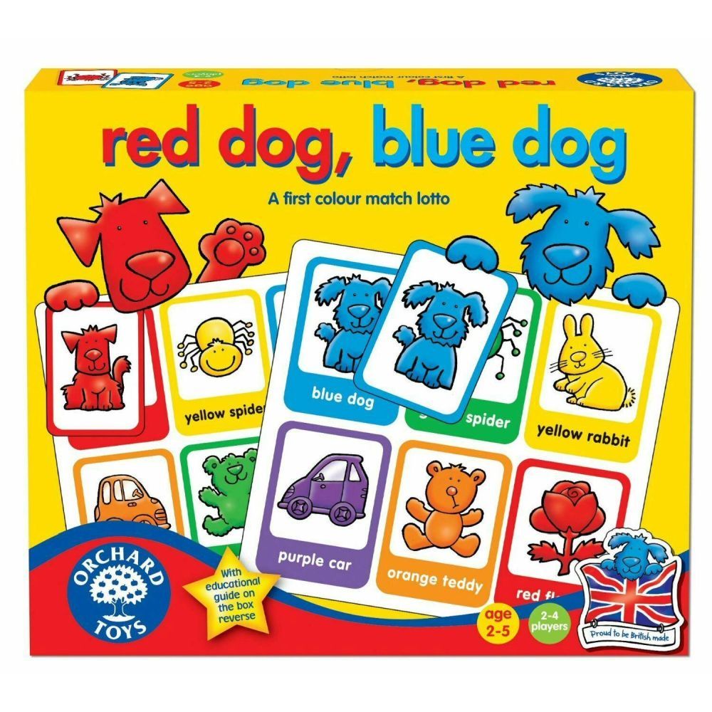 Orchard Toys Red Dog, Blue Dog