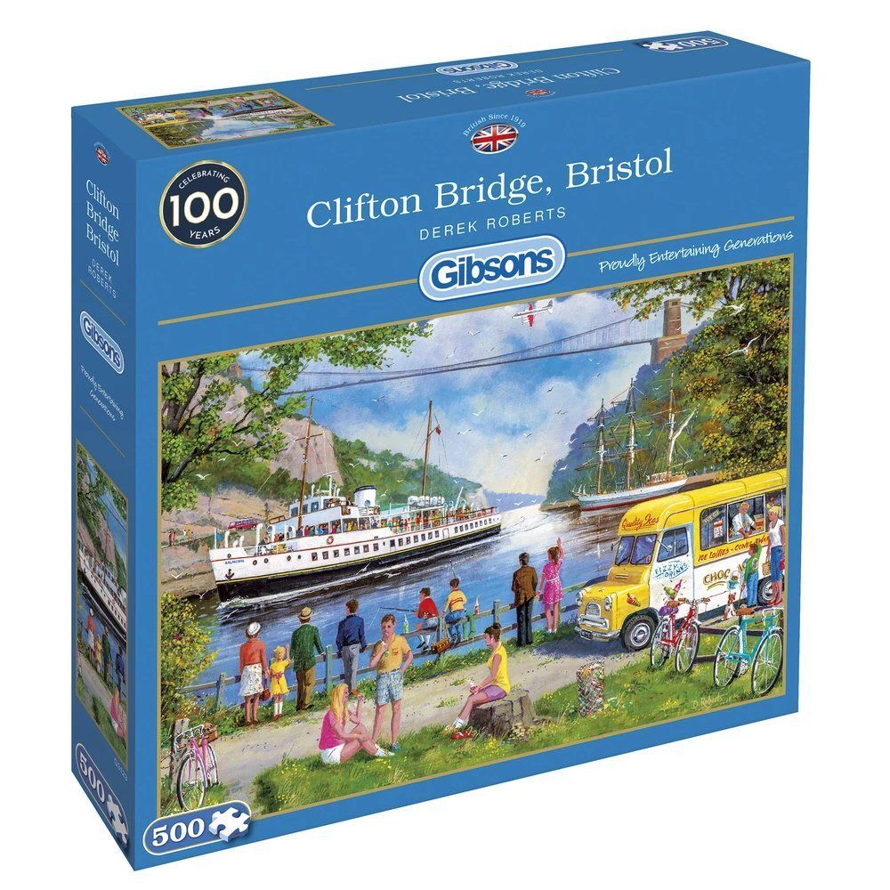 Gibsons Games 500 Piece Clifton Bridge Bristol Jigsaw Puzzle