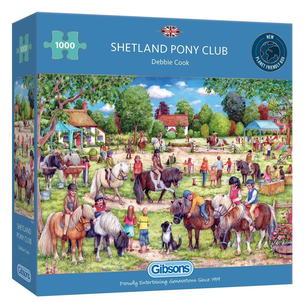 Gibsons Games 1000 Piece Shetland Pony Club Jigsaw Puzzle