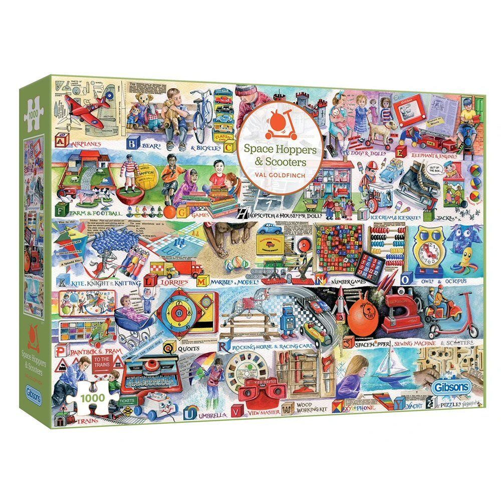 Gibsons Games 1000 Piece Space Hoppers & Scooters Jigsaw Puzzle