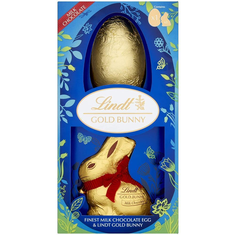 Lindt 195g Milk Chocolate Egg With Gold Bunny