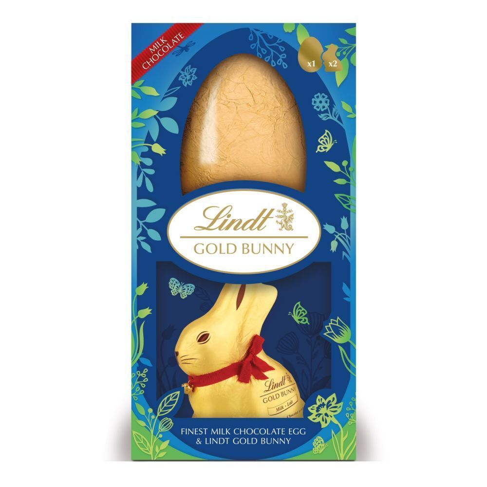Lindt 360g Milk Chocolate Egg With Gold Bunny
