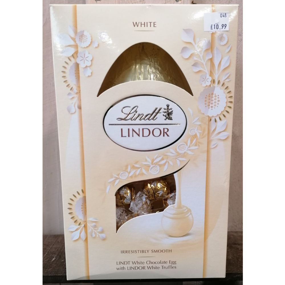 Lindt Lindor 260g White Egg with Truffles