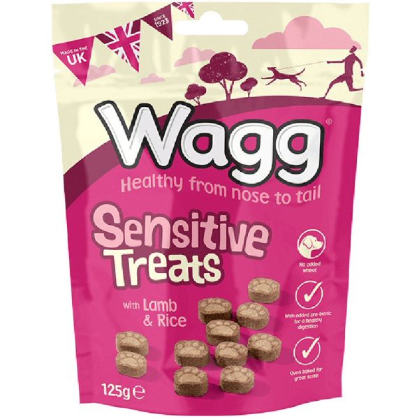 Wagg 125g Lamb & Rice Flavoured Sensitive Treats
