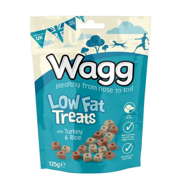 Wagg 125g Low Fat Turkey & Rice Dog Treats