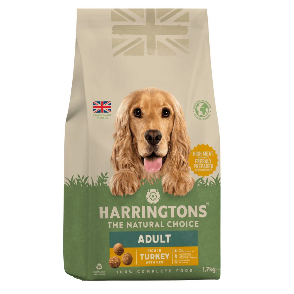 Harringtons 1.7kg Turkey With Veg Adult Dry Dog Food