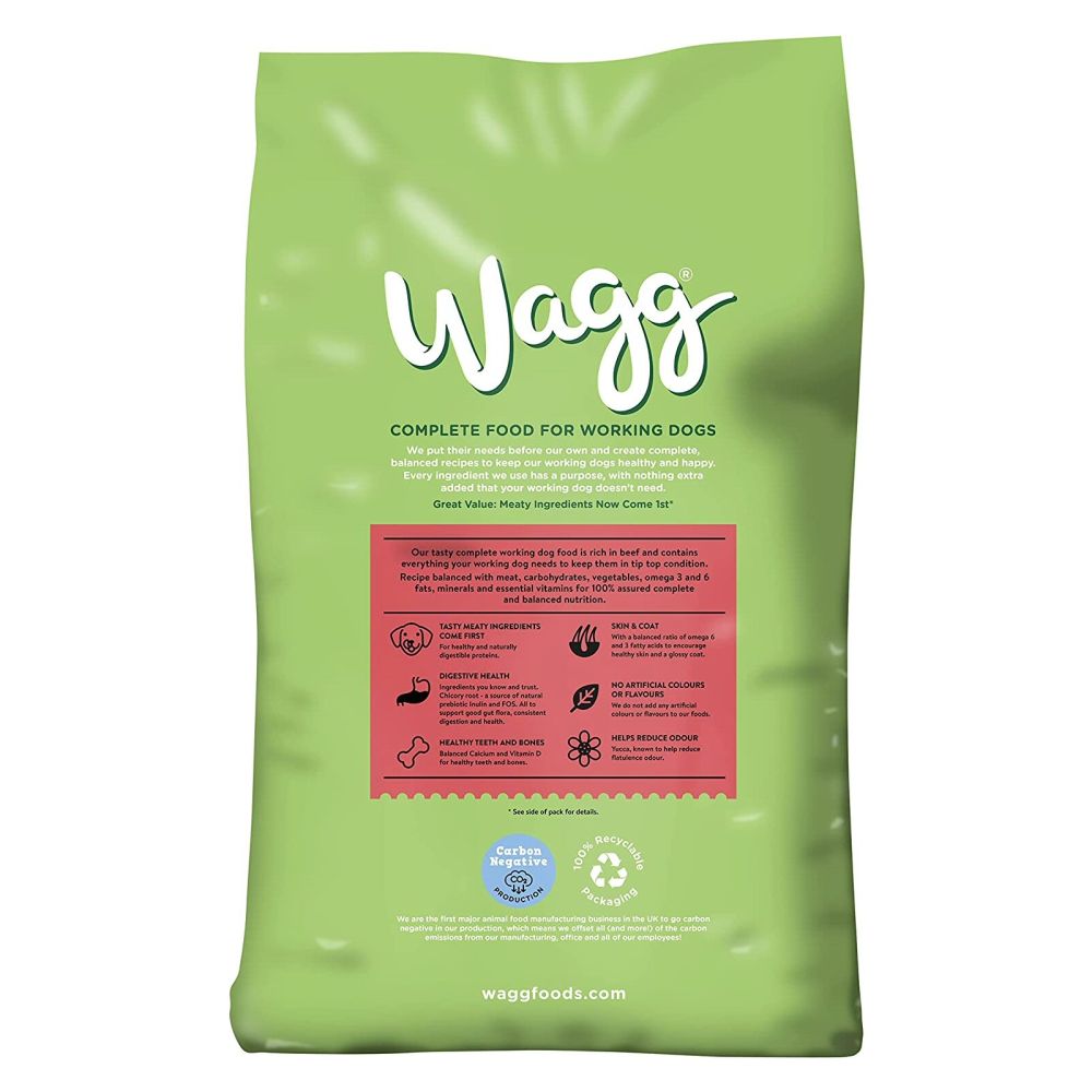 Wagg 12kg Active Goodness Beef & Veg Adult Dry Dog Food
