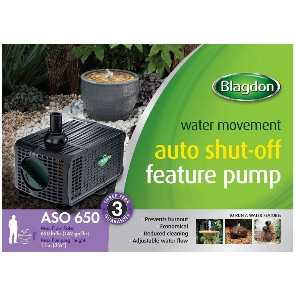 Blagdon 650 Auto Shut-Off Water Feature Pump