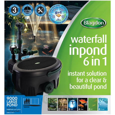Blagdon Inpond Waterfall 6 in 1 9000 Pond Pump & Filter - Large Pond