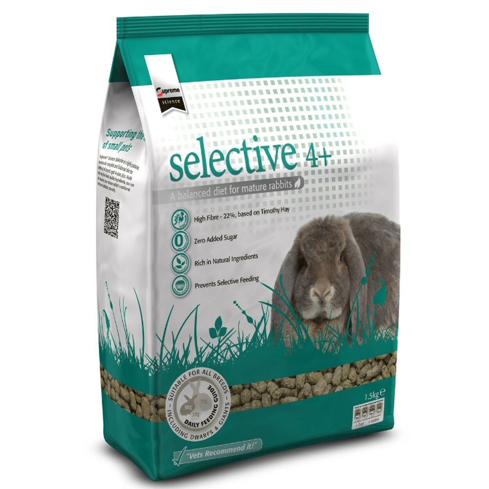 Supreme Petfoods 1.5kg Science Selective Rabbit Food Mature 4+ Years ...