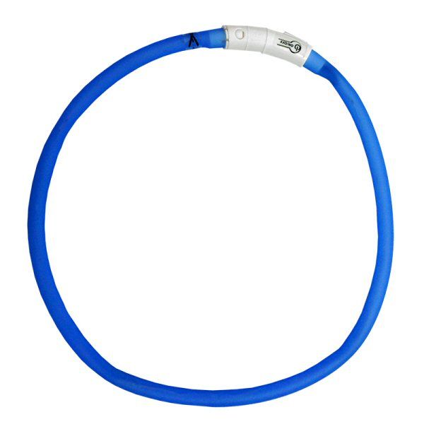 Ancol Blue Rechargeable USB High Visibility Flashing Dog Collar