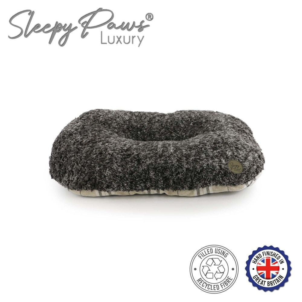 Ancol 45cm Sleepy Paws Check Oval Cushions