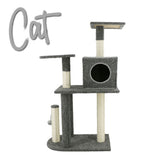 Ancol 110cm Grey Cat Playground