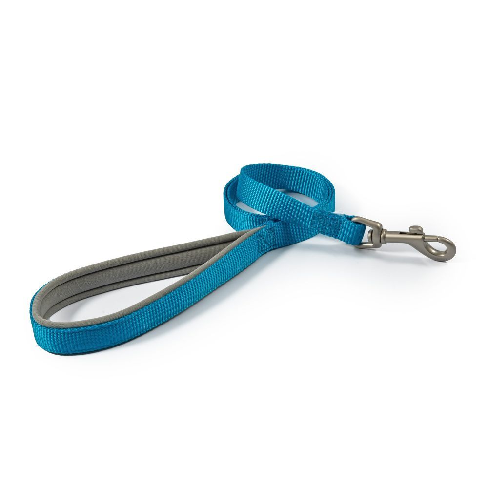 Ancol Viva 1m x 12mm Blue Padded Poly-Weave Dog Lead