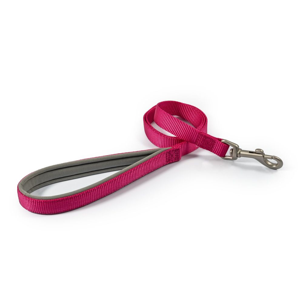 Ancol Viva 1m x 19mm Pink Padded Poly-Weave Dog Lead
