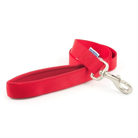 Ancol Viva 1m x 25mm Red Padded Poly-Weave Dog Lead