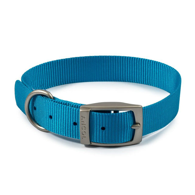 Ancol Viva 28-36cm (Size 3) Blue Poly-Weave Dog Collar