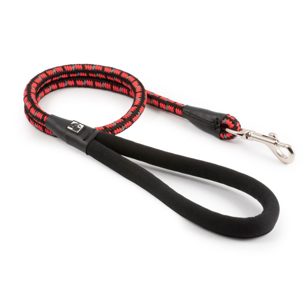 Ancol Extreme Black & Red Shock Absorb Rope Lead
