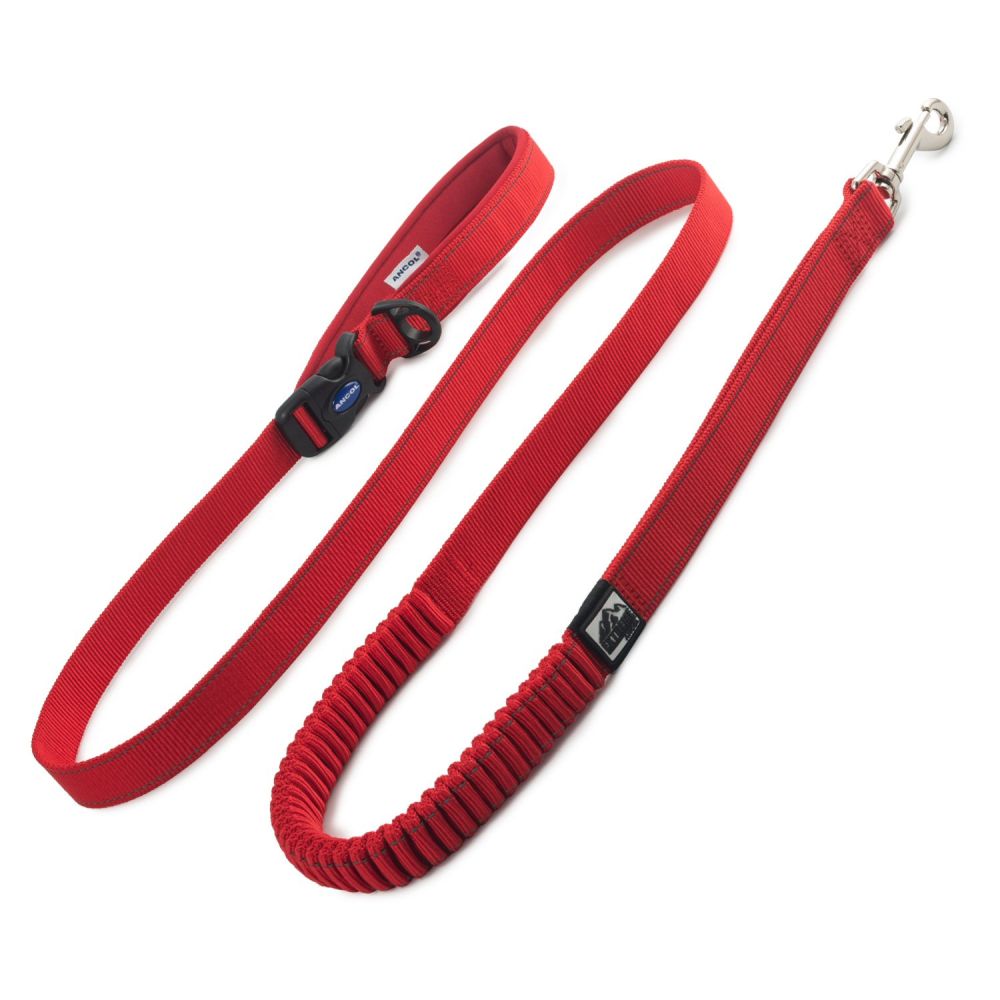 Ancol Extreme Red 1.8m Shock Absorbing Running Dog Lead