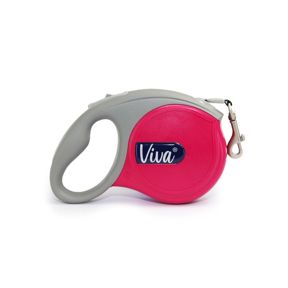 Ancol Viva 5m Medium Pink Retractable Dog Lead