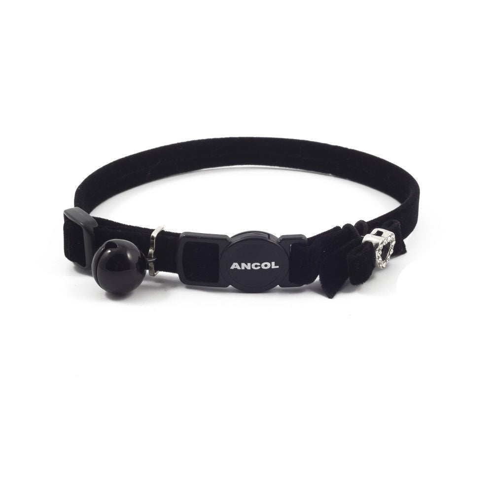 Ancol Black Velvet Breakaway Cat Collar