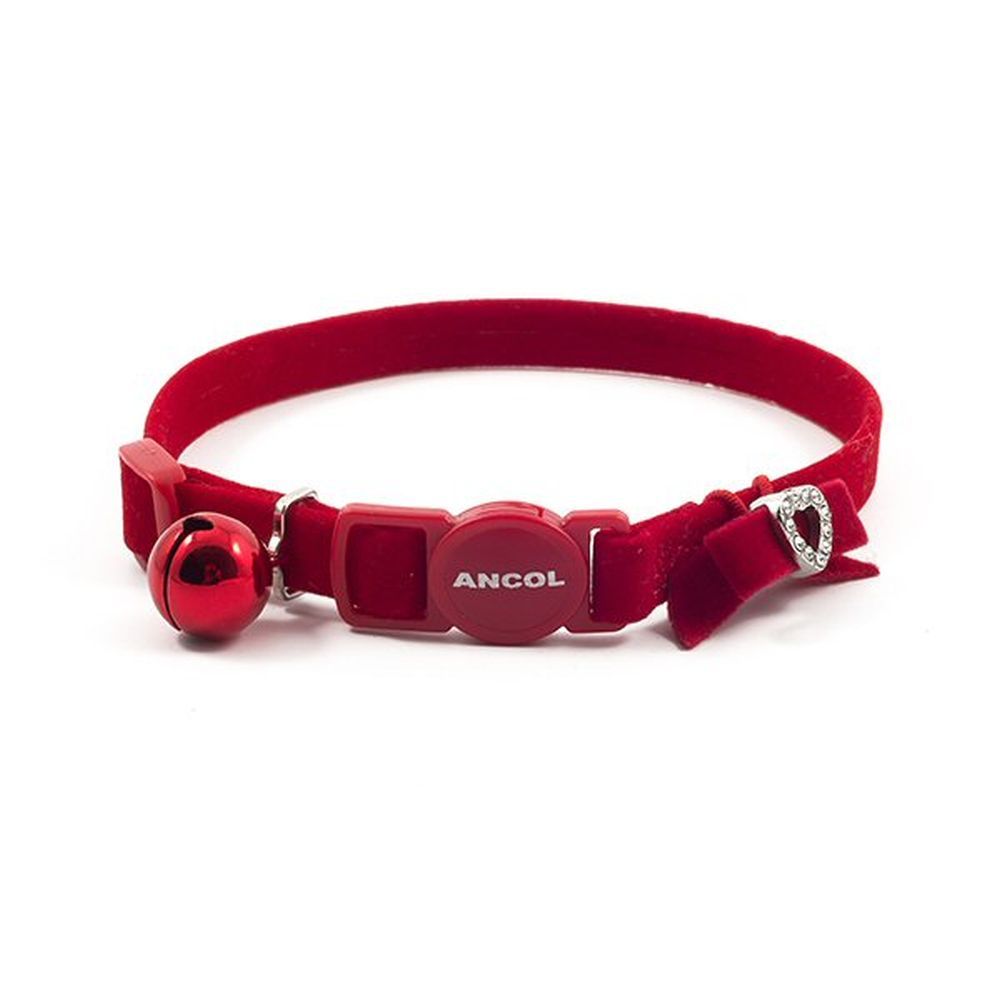 Ancol Red Velvet Breakaway Cat Collar