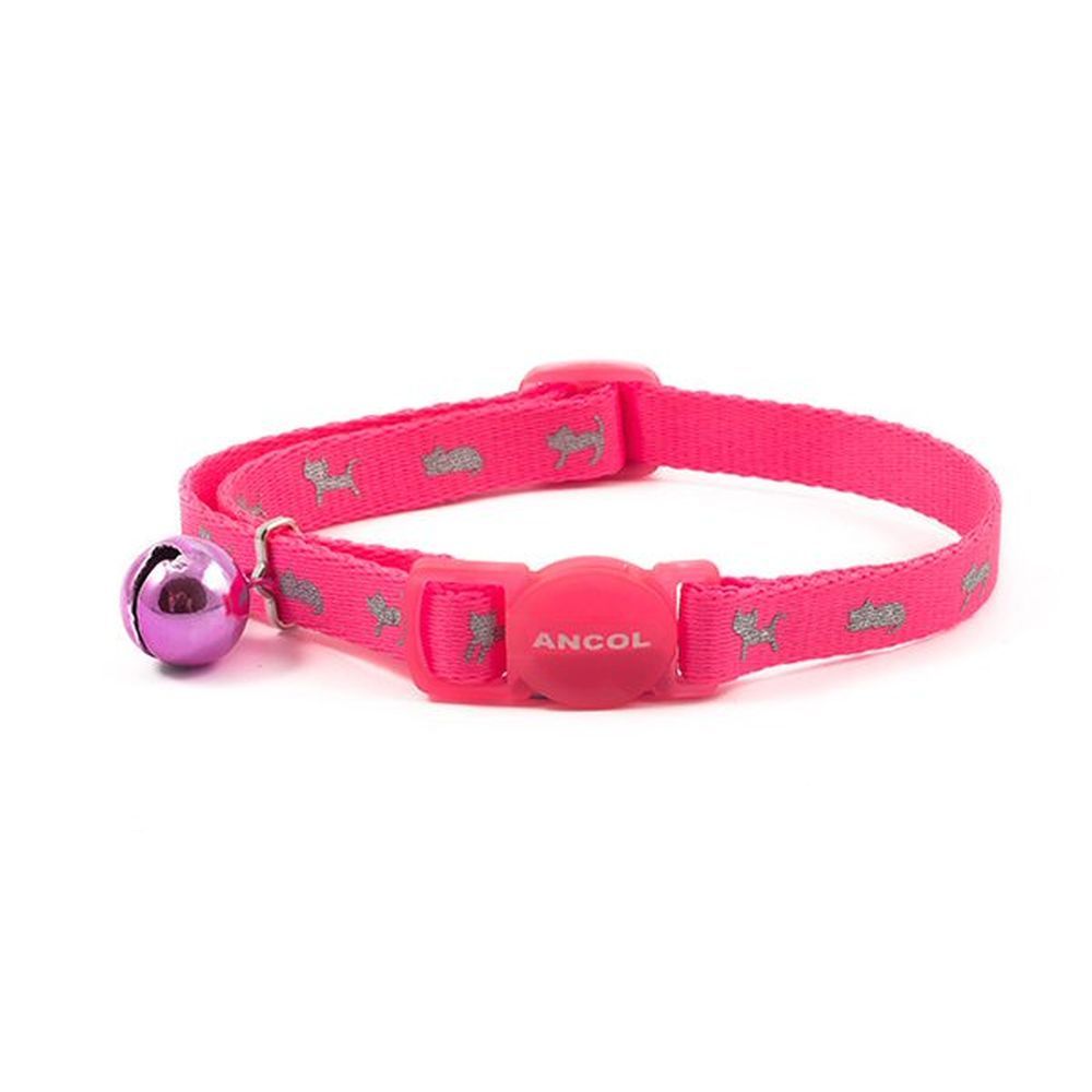 Ancol Pink Hi-Vis Breakaway Cat Collar