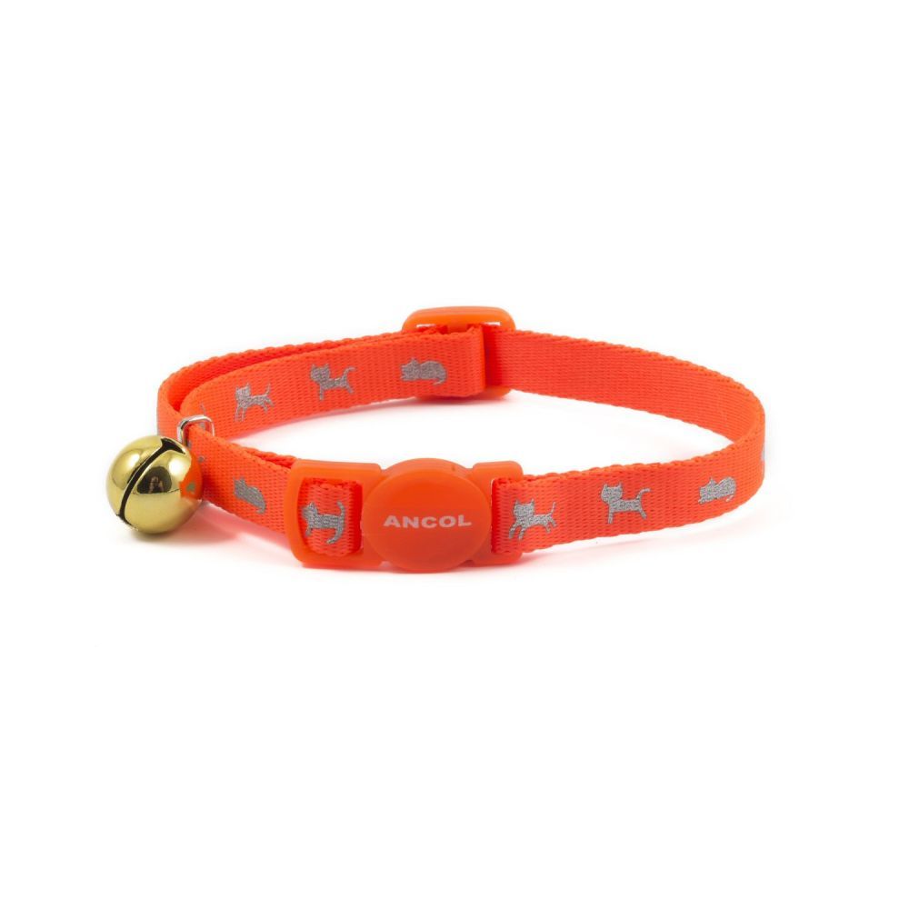 Ancol Orange Hi-Vis Breakaway Cat Collar