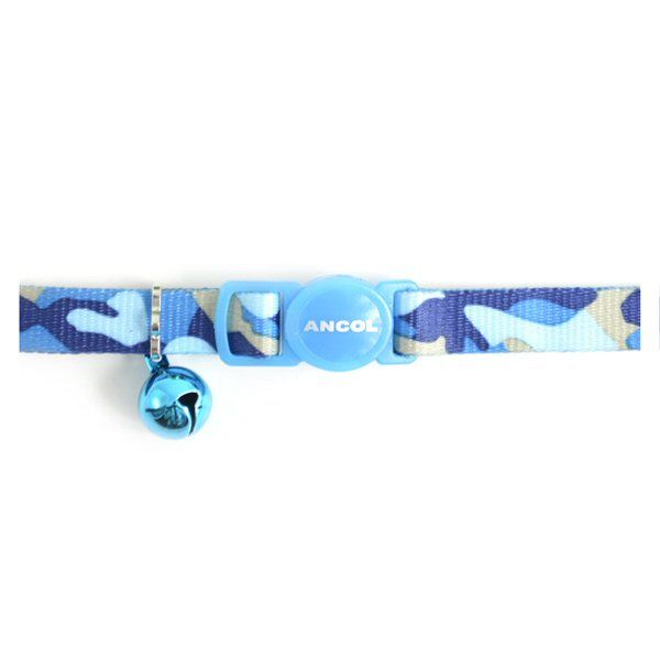 Ancol Blue Camouflage Breakaway Cat Collar