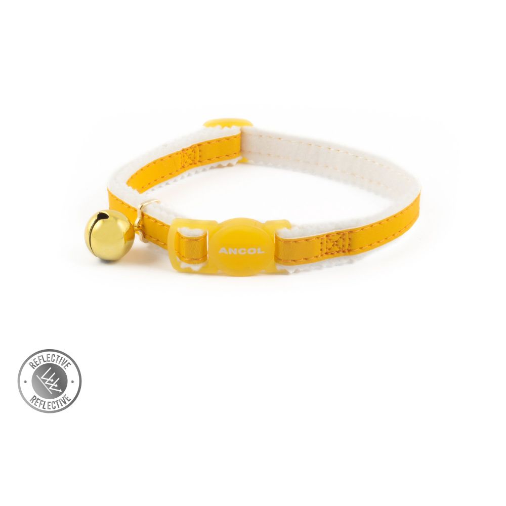 Ancol Yellow Reflective Breakaway Cat Collar