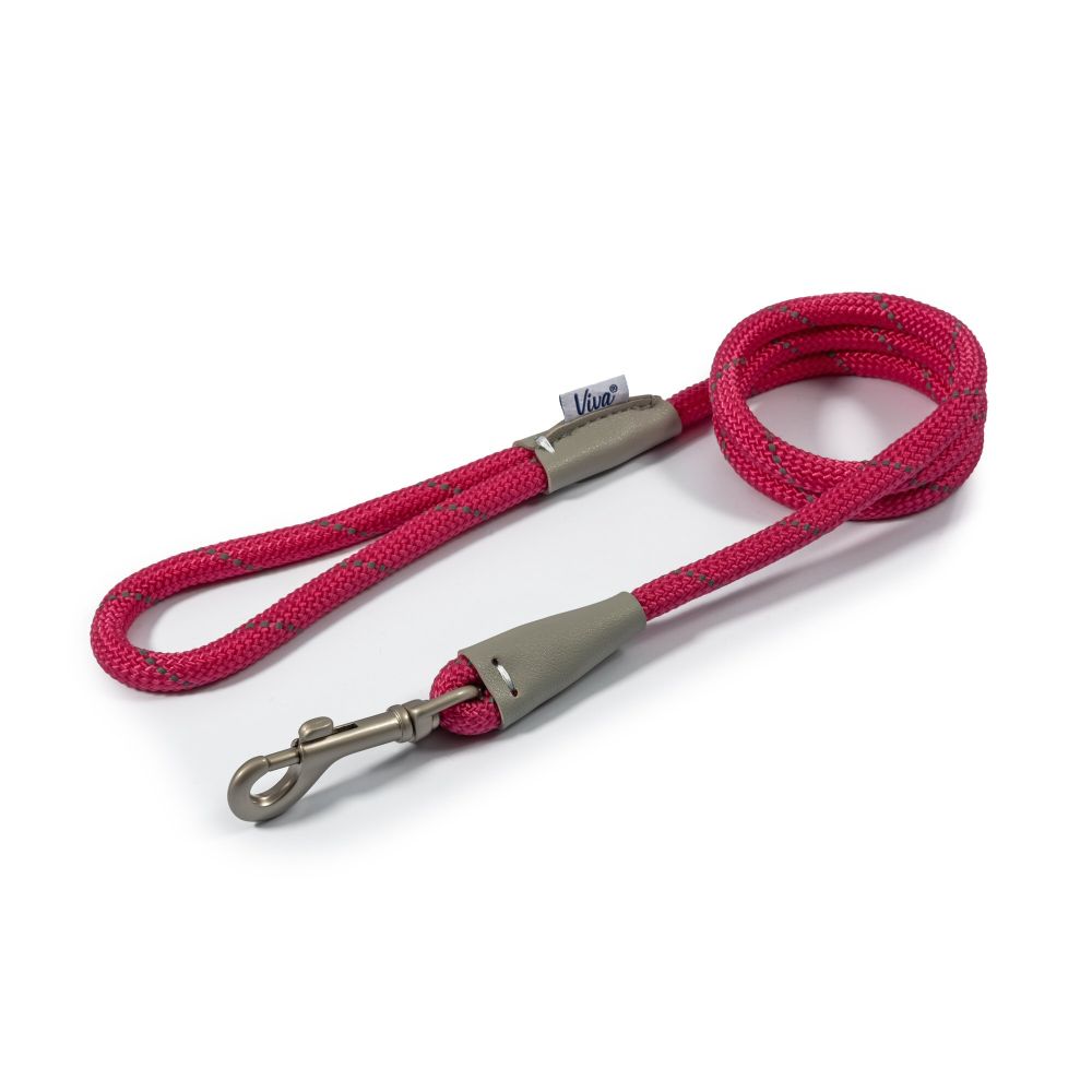 Ancol Viva Pink Poly-Weave Rope Dog Lead