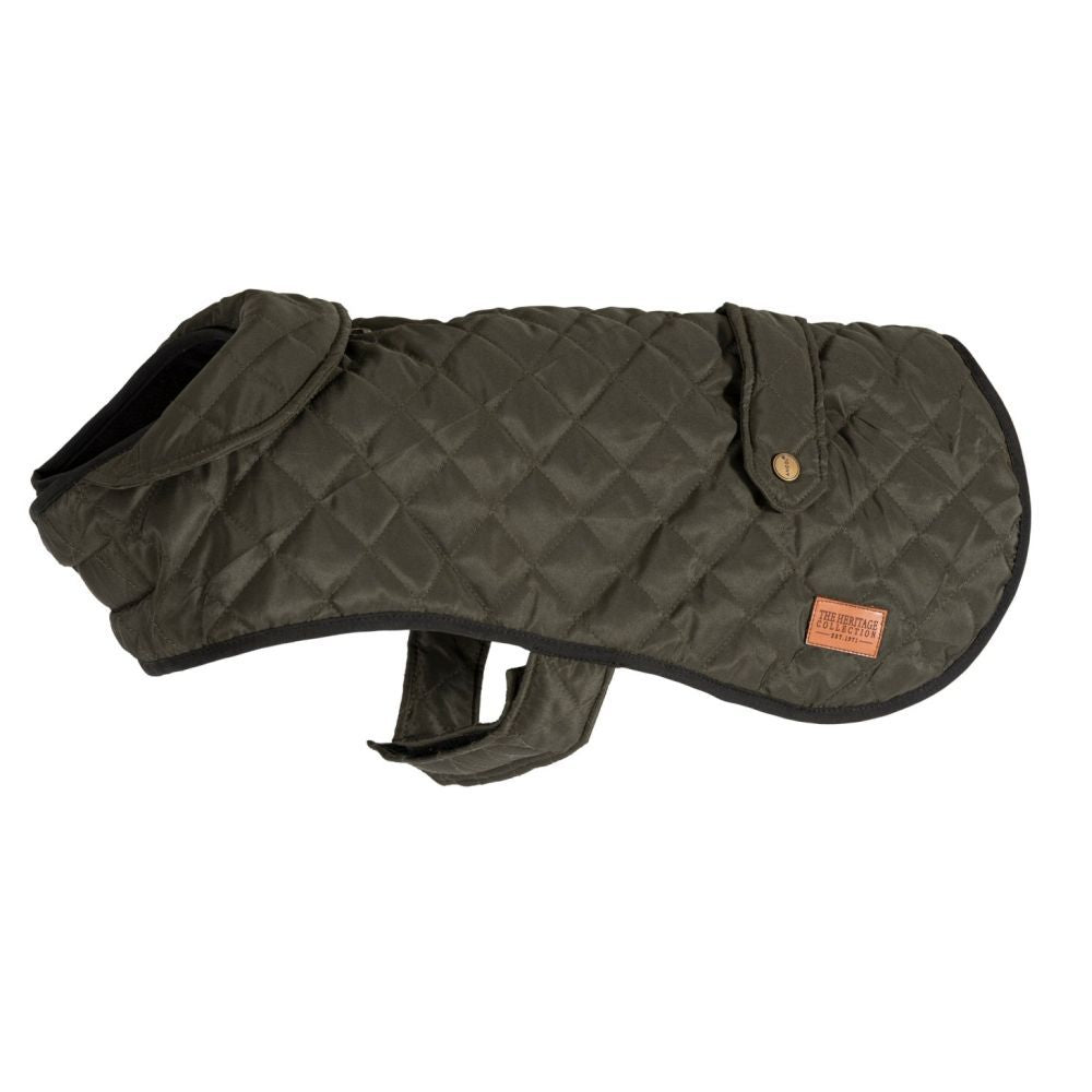 Ancol Heritage Green Quilted Blanket Dog Coat