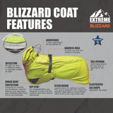 Ancol Extreme 70cm Black Blizzard Dog Coat - XX-Large