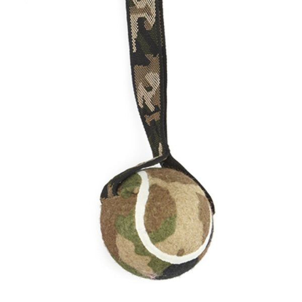 Ancol Tennis Ball with Strap Dog Toy