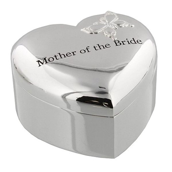 Amore Silver Plated Trinket Box Mother Of The Bride