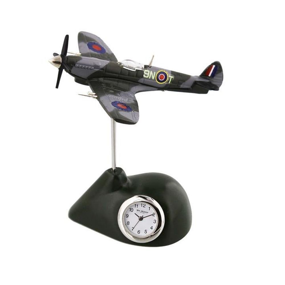 William Widdop RAF Spitfire Miniature Clock