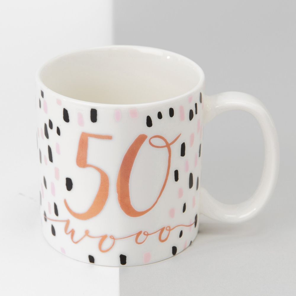 Celebrations Luxe 50th Birthday Porcelain Mug